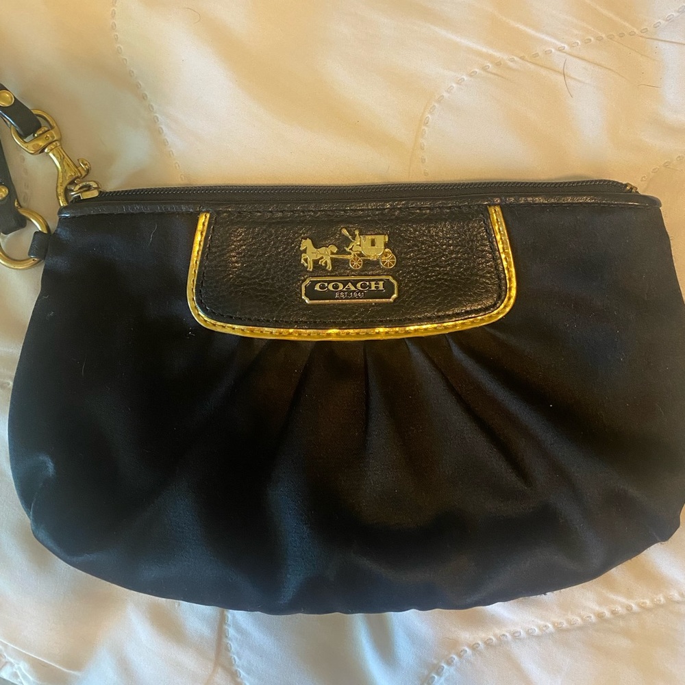 Black Coach wristlet